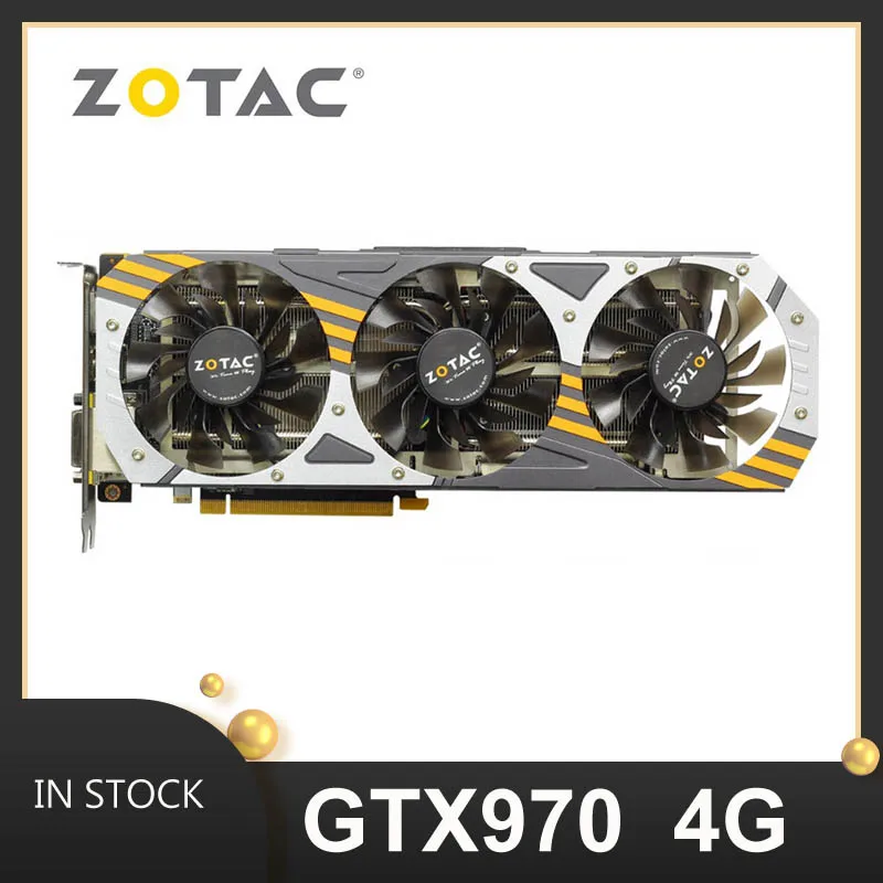 Zotac Gtx 970 4gb Gddr5 Nvidia Geforce Graphics Card Desktop Games On The  1050ti 1060 Rx580 Gpu 1660 950 960 System AliExpress