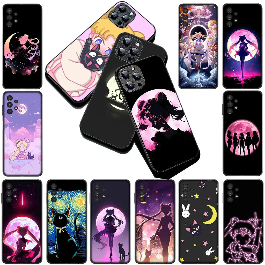 Cartoon S-Sailors Anime Moons Girl Phone Case