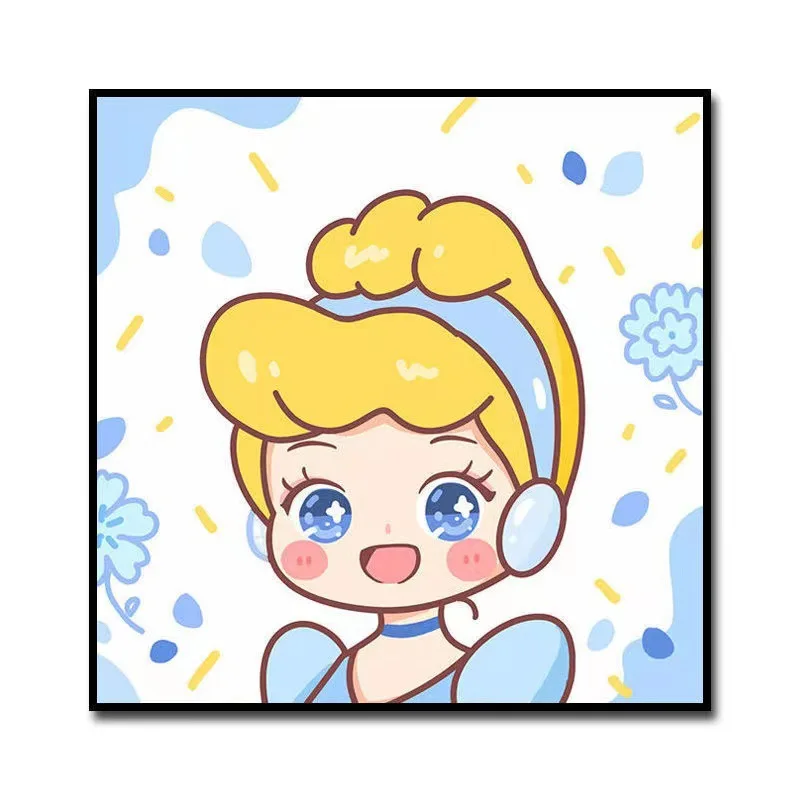 Diamond Painting Disney 5D DIY Diamond Drawing Cartoon Animation Snow White Princess Elsa Complete Diamond Cross Stitch Children's Hand Painting