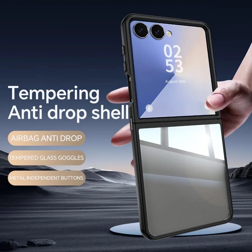 Slim Transparent Shockproof Armor Phone Case – TPU+PC Rugged Protective Cover