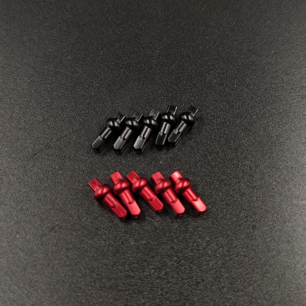 Aluminum Alloy Brass Spoke Nipples 14G 14.4/16/18mm 64 80 100Pcs MTB Road Bike