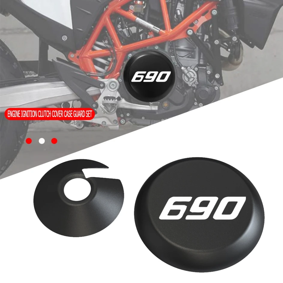 

FOR 690 Supermoto supermoto R 2007 2008 690 Supermoto R 2008 Motorcycle Engine Ignition Clutch Case Cover Guard set Accessories