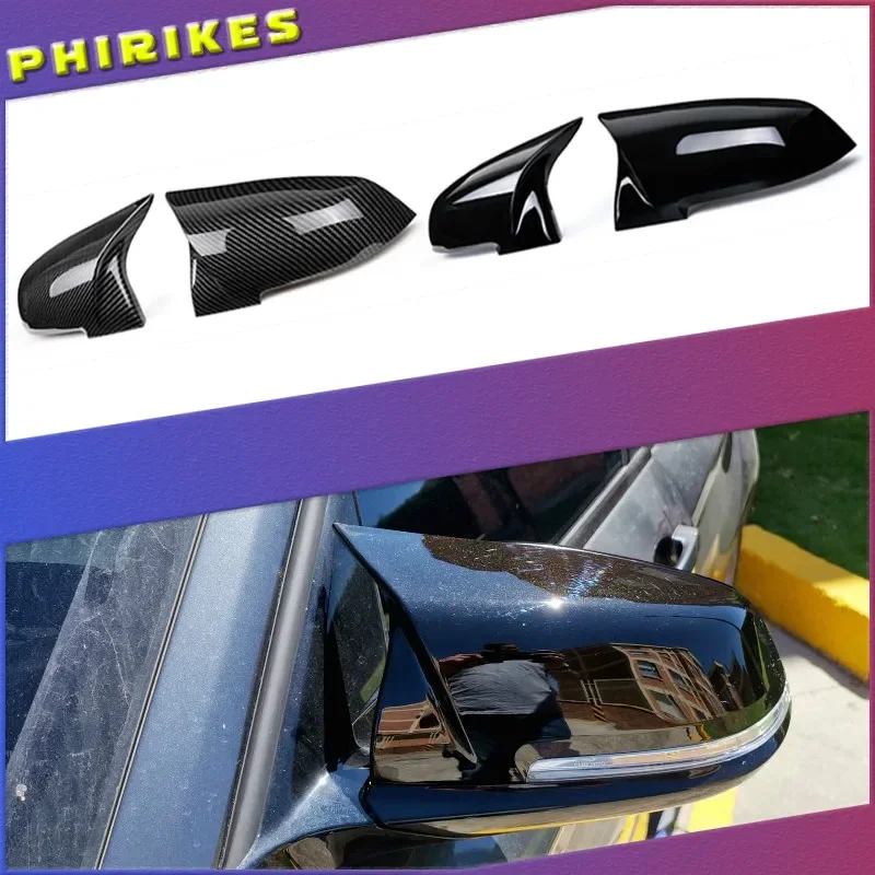 

Mirror Covers Left Right Side Rearview Mirror Cover Cap For Bmw F20 F21 F87 M2 F23 F30 F36 X1 E84 I3 I3S Auto Accessories