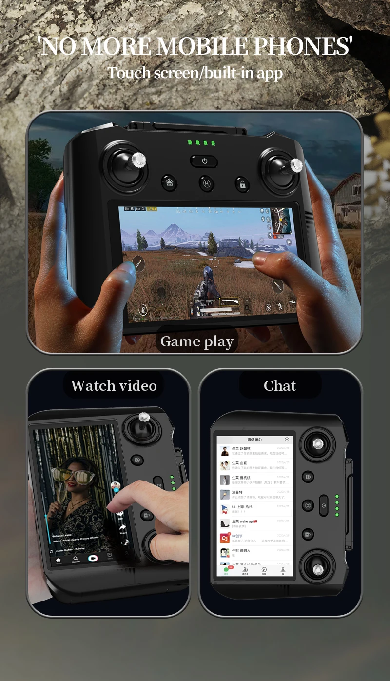 Description Picture 5 of itemVlog HD Aerial Drone KF104 Pro Max 3-axis Gimbal Anti-shake 8K Camera 5G Digital Image Transmission Dron LCD Screen RC Drone