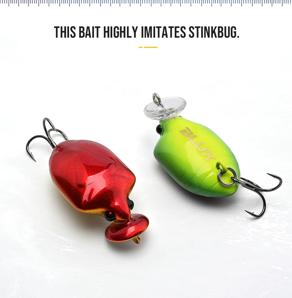 BLUX STINKBUG Insekten-Angelköder 31 mm 2,5 g BFS Topwater Crankbait Rolling Crank Süßwasser-Popper-Köder Creek Trout Tackle – Detail 4