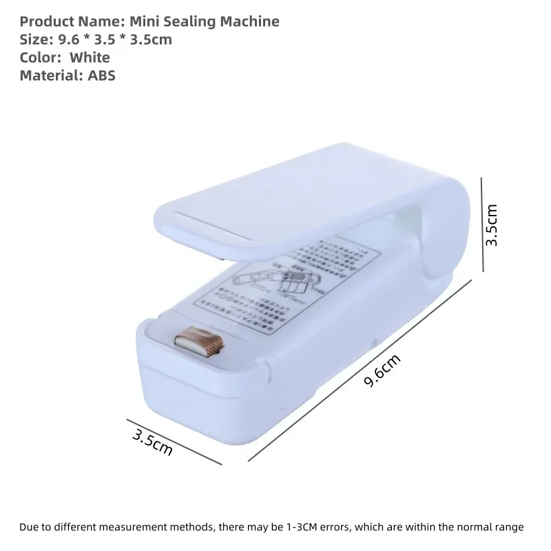 Mini Heat Bag Sealing Machine Package Sealer Bags Thermal Plastic Food Bag Closure Portable Sealer Food Packaging