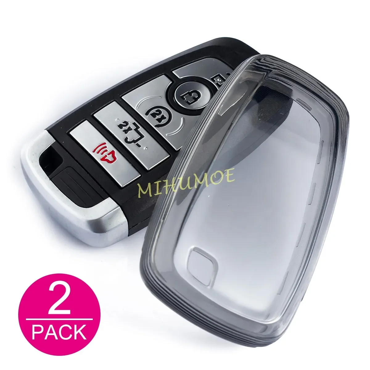 Black Transparent Key Fob Case Cover