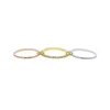 2025 New 3 Colors 4 Links Stacked Rings High Quality Micro Pave Cubic Zircon Mix Color Multi Pieces Stack Full Finger Jewelry 4
