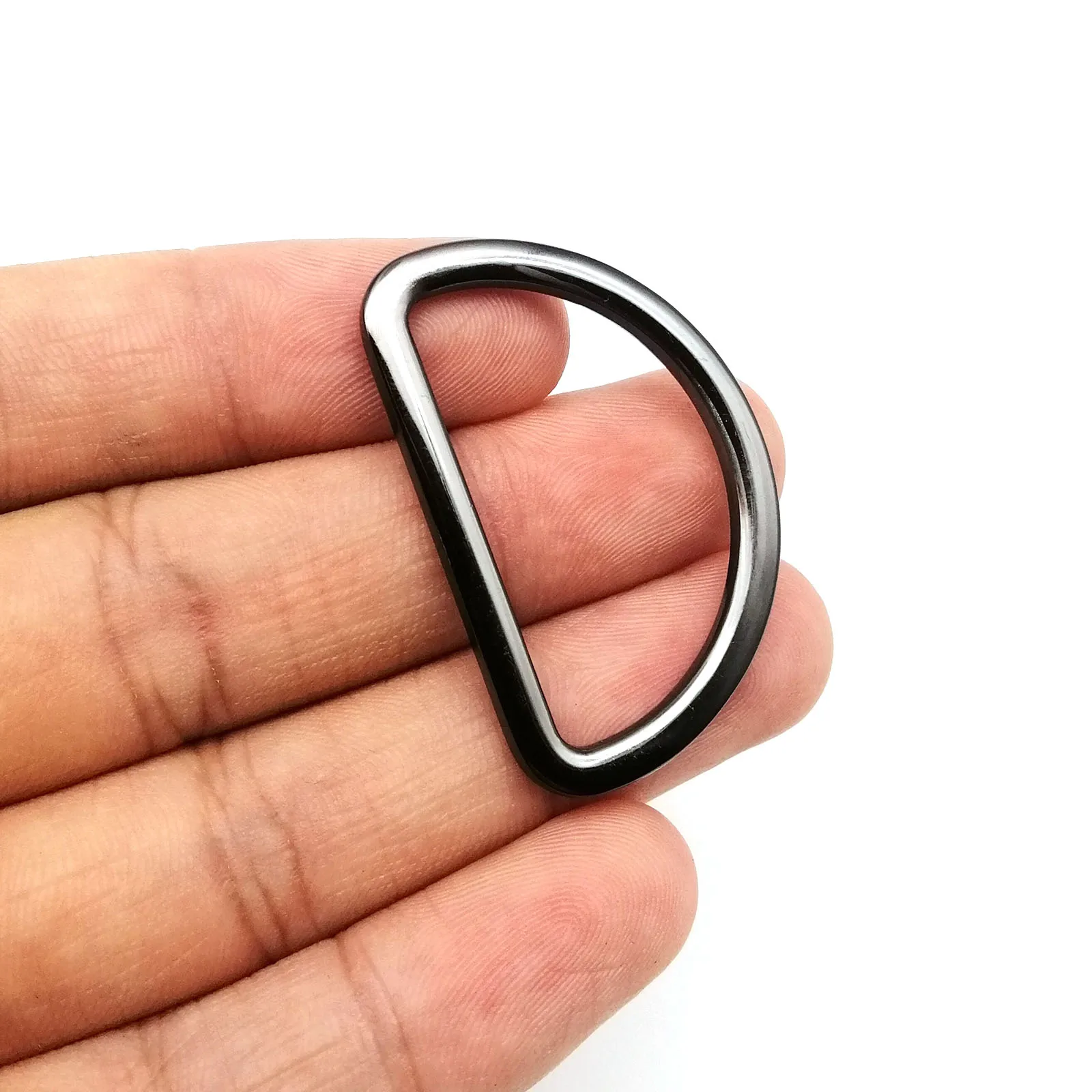Hochwertiges Metall, halbrund, 16/19/25/32/38 mm, Handtasche, Tasche, Geldbörse, Riemen, Gürtel, Hundehalsband, Kette, Web, flach, O Dee, D-Ring-Schnalle – Detail 19