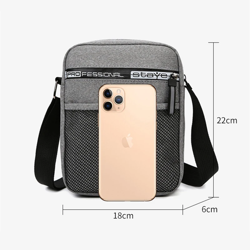 2023 Men's Messenger Bag Crossbody Shoulder Bags Fashion Canvas Casual Handbags Small Sling Pack for Work Business Satchel Purse images - 6