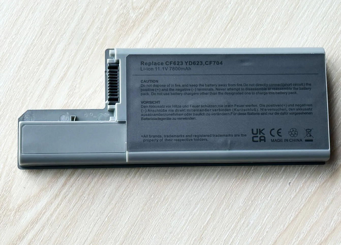 Dell Latitude Bateria do Portátil 6600mah Células D820 D830 M65 Df192 Cf623 D531 D531n 3120393 M4300 - Imagem 5