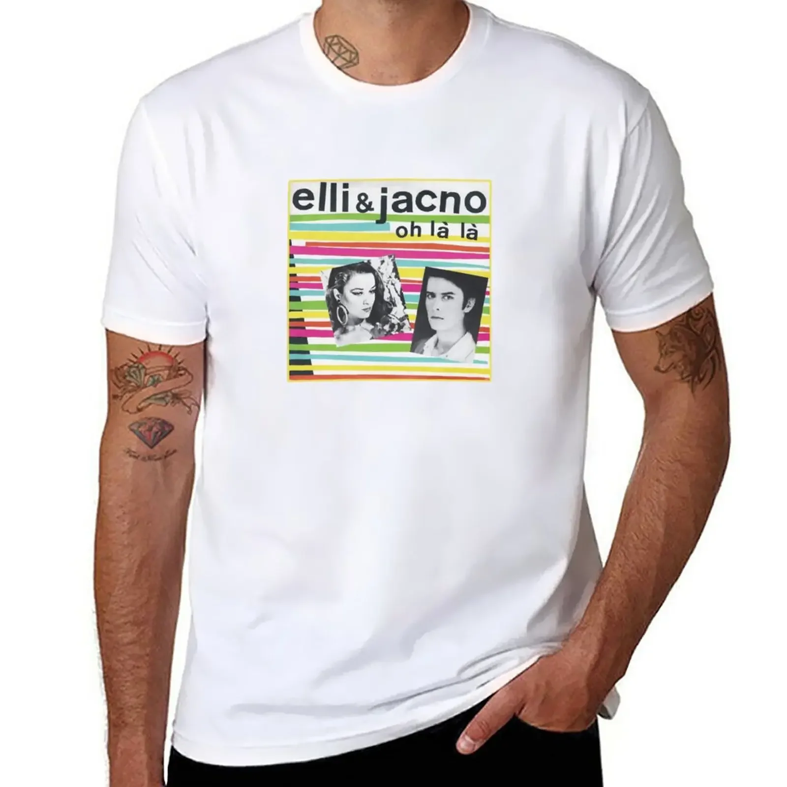 

Elli & Jacno T-Shirt plus size tops vintage mens graphic t-shirts big and tall