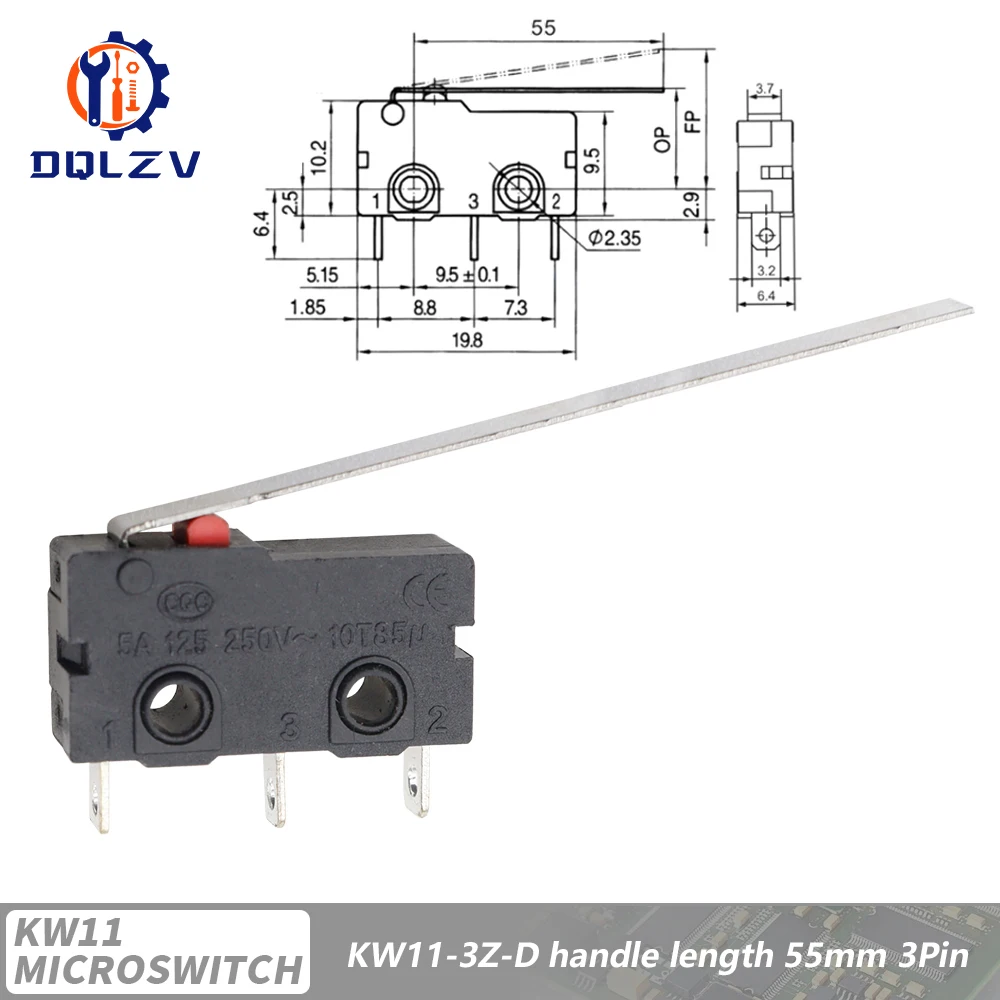 Durable Travel Limit Micro Switch with Handle & Contact Button