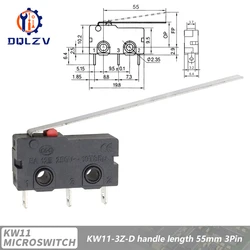 Durable Travel Limit Micro Switch with Handle & Contact Button - 15PCS (Lever  55MM)