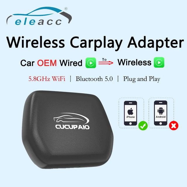 Car Play Wireless Adapter for lPhone Bluetooth Auto Connect Wireless CarPlay  Ai Box Dongle with 5.8GHz WiFi Online Updates - AliExpress