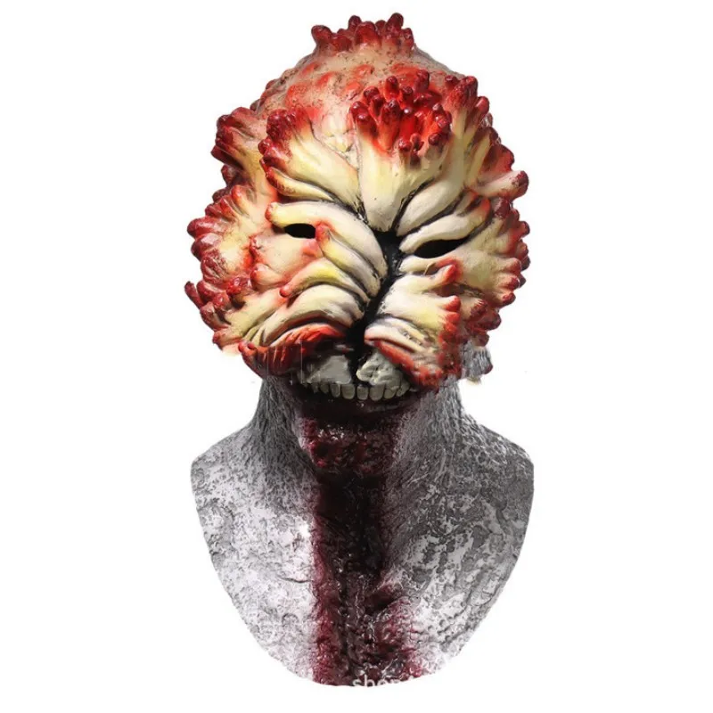 The Last of Us Latex Mask Cosplay Zombies Clickers Full Face Helmet Halloween Party Costume Prop