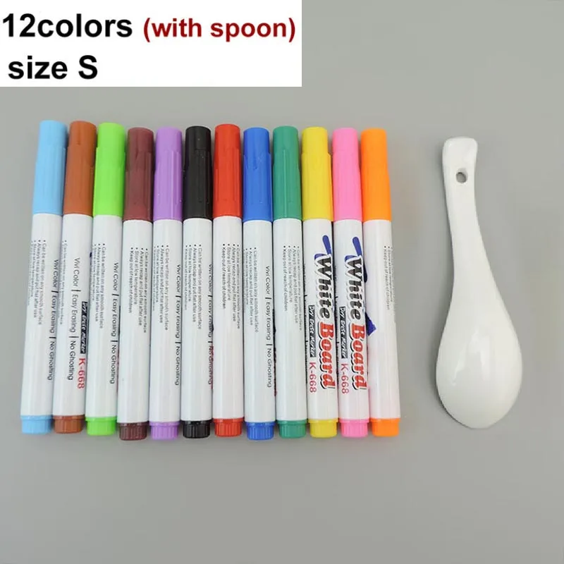 Compre Rotuladores Mágicos Lavables, Pintura De Tinta Flotante, Rotuladores  De Graffiti Diy, Arte De 12 Colores, Rotuladores De Arte y Pintura Flotante  De Agua Marcadores De Pizarra Blanca de China por 1.96