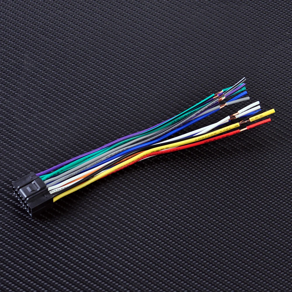 Car Audio Radio Replacement Harness 16-pin Stereo Radio CD Player Plug Wire Harness Cable Connector 12cm Pioneer 2350 Portable
