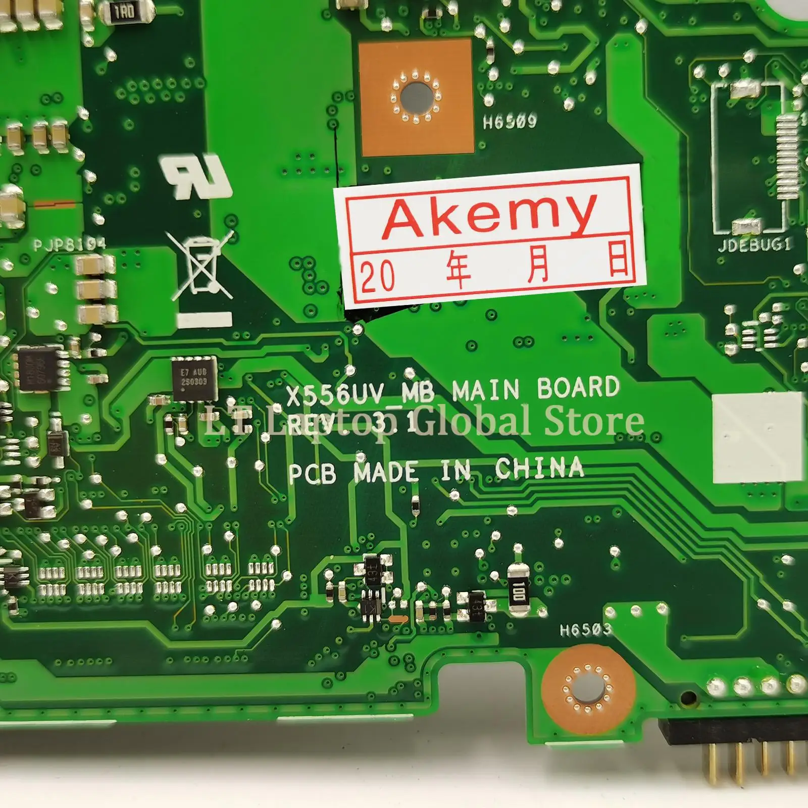 Placa-mãe do Portátil lt para Asus X556uv A556u X556uj X556uq X556urk X556uqk X556uf i3 i5 i7 Gt930m Gt940mx 940mx - Imagem 3