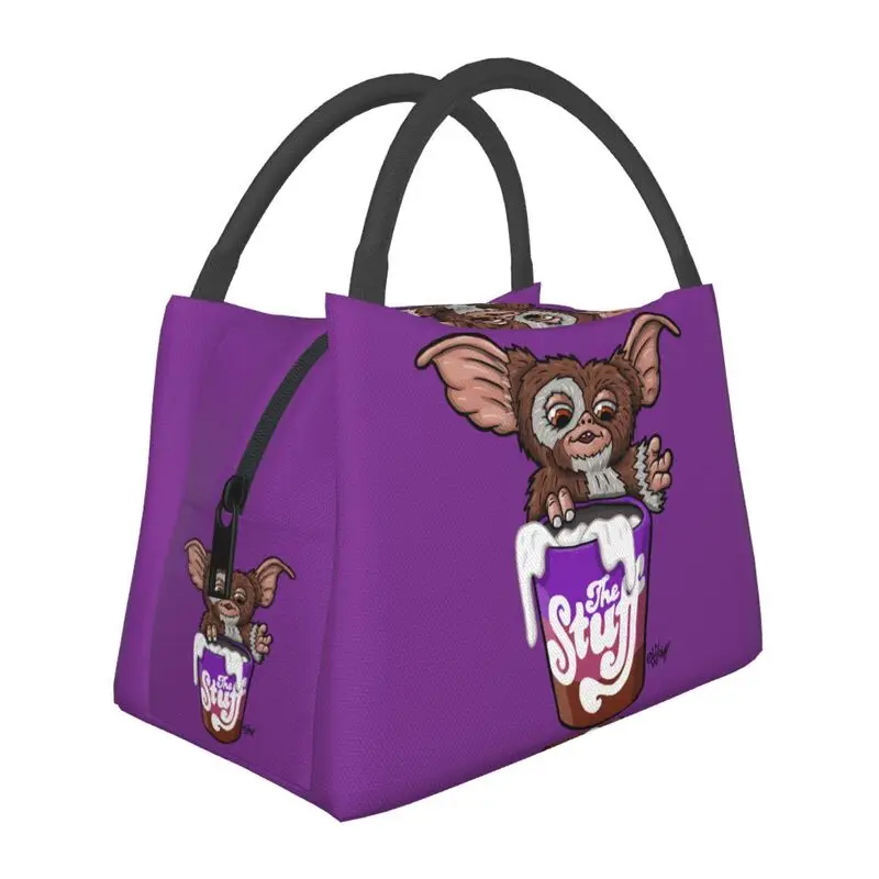 

Midnight Snack Gremlins Insulated Lunch Tote Bag for Women Cute Gizmo Resuable Thermal Cooler Bento Box Outdoor Camping Travel