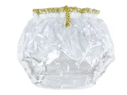 2 pcs*Haian Pull-On Locking Plastic Pants Color Glass Clear # P016-9
