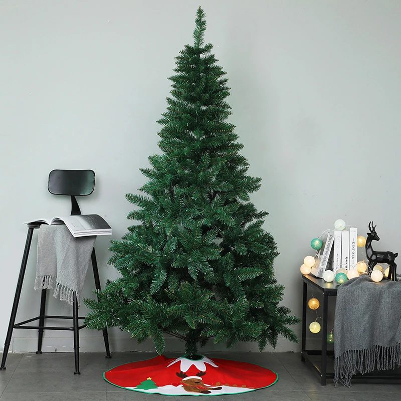 

Christmas Tree 2.1m/1.8m/1.5m/1.2m Encryption Green PVC Large Christmas Decoration 2024 New Year Home Party Scene Decoration