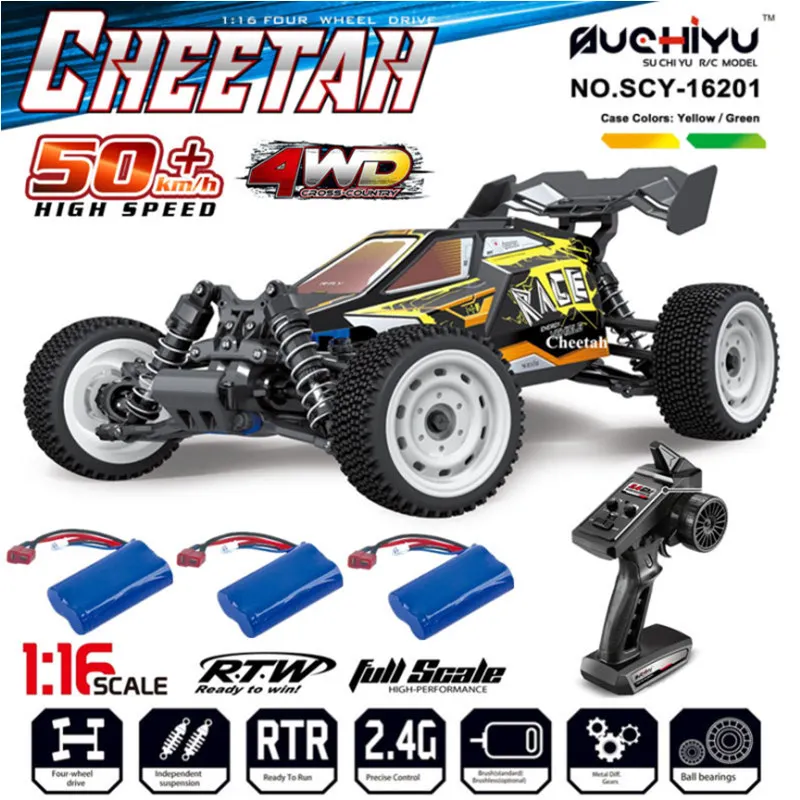 

Fast RC Cars Drift 1/16 Scale 50km/h Remote Control Car High Speed 4WD 2.4G Waterproof Offroad Racing Buggy for Kids and Adults