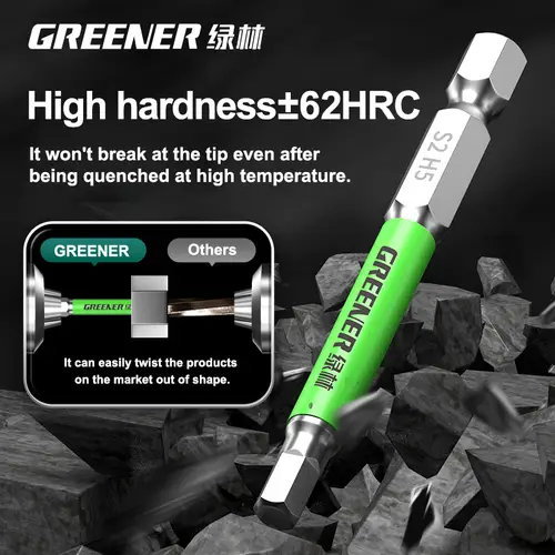 GREENERY Rainbow Hex Key Allen Wrench Screwdriver Bit Set Electric Power Drill Color-Coded Strong Durable Magnetic Repair Tools - Image 5