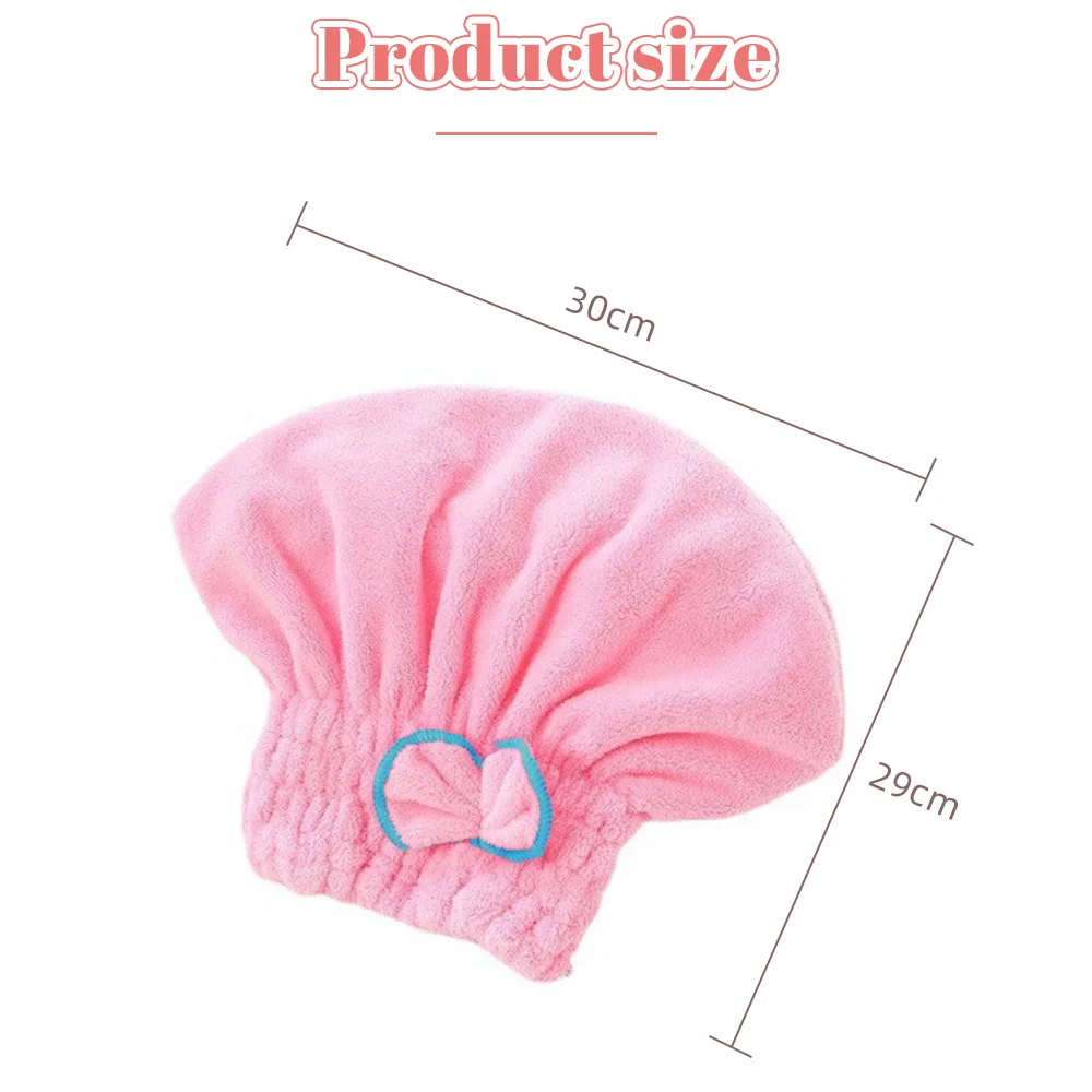 Microfibre Bowknot Wrap Towel Quick Hair Drying Bath Towels Coral Velvet Dry Hair Cap Soft Shower Cap Bathroom Accessories dry hair cap,microfiber towel