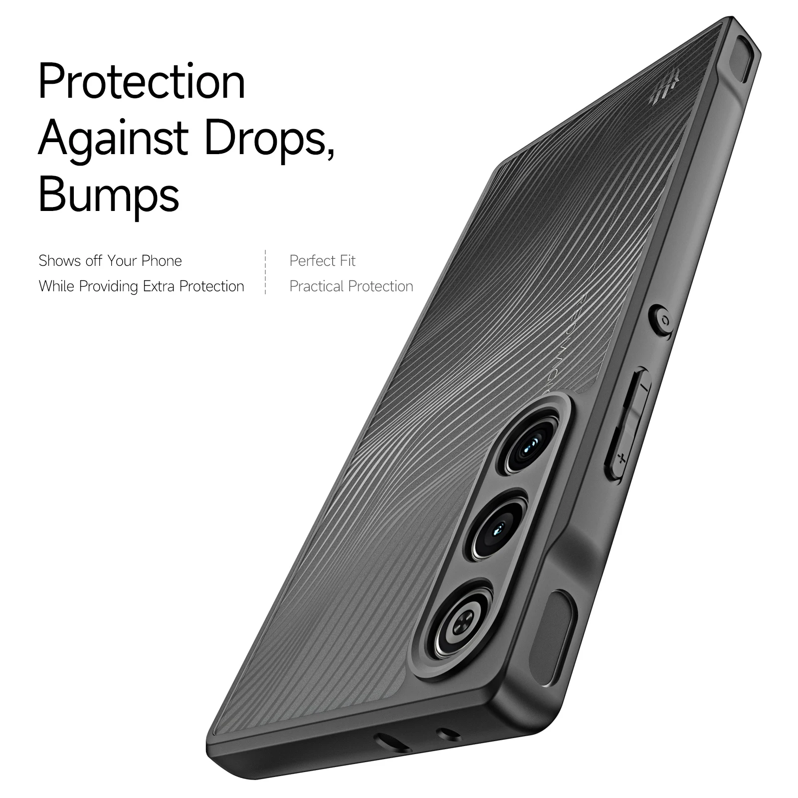 DUX DUCIS Transparent Anti-Drop TPU+Acrylic Phone Case with Airbag Cushioning