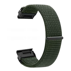 Premium QuickFit Nylon Watch Band, 26mm/22mm, Versatile Sports Strap - QuickFit 26mm ( Army green)