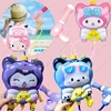 Cartoon Water Guns Backpack 2024 Summer Pool Children Toys HelloKittys Pull-Out Type Spray Kids Water Bag Capacity Max 2000ml 2