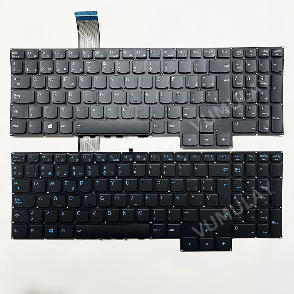 Клавиатура с испанской подсветкой для Lenovo IdeaPad Gaming 3-15IMH05 3-15ARH05 3-15ACH05 15ARH05 15ACH 3-15ACH6 3-15IHU6 Legion 5-15arh05 5-15arh05h 5-15imh05 5-15imh05h V193220BK1
