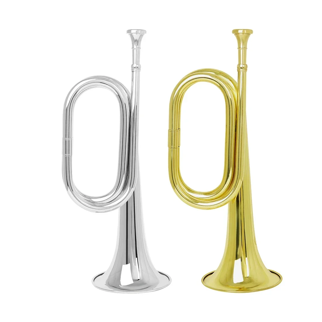 M MBAT Minuet Charge Spanish Military Horn C Key Bell Diameter 11cm with Mouthpiece Height 34cm Brass Musical Instrument