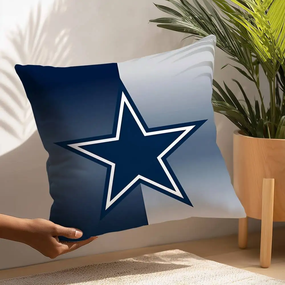 Rugby D-DallaS C-CowboyS Kissenbezug, Plüschstoff, weicher Kissenbezug, doppelseitiger Druck, Kissenbezug, Haushaltsgeschenke – Detail 10