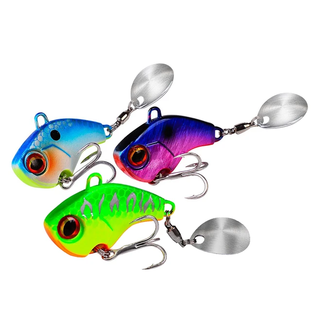 Esche da Pesca Wobble rotante metallo Vib vibrazione esca Pesca invernale  6g 15g 28g esche artificiali dure Spinner cucchiaio richiamo Pesca -  AliExpress