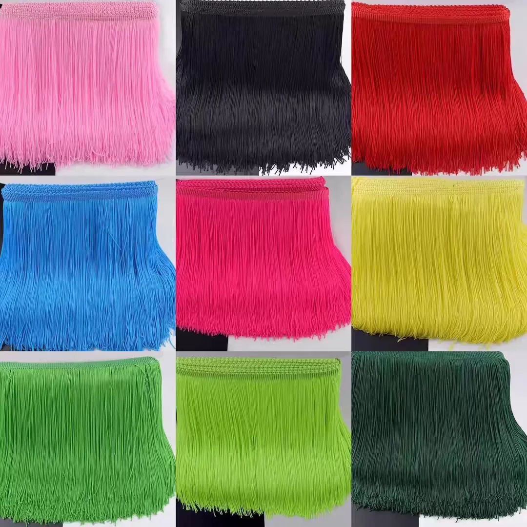 특별 도매 주문, 블랙 나일론 체인릿 프린지, 18-20cm, 30cm