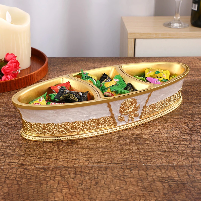 

Роскошная тарелка для закусок с рисунком розы, домашняя тарелка для конфет Dim Sum, демонстрационная тарелка, органайзер для свадебной вечеринки, металлический сервировочный поднос