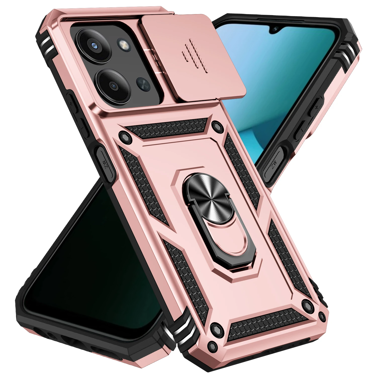 Ring Stand Sliding Cover with Camera Protection - European Edition