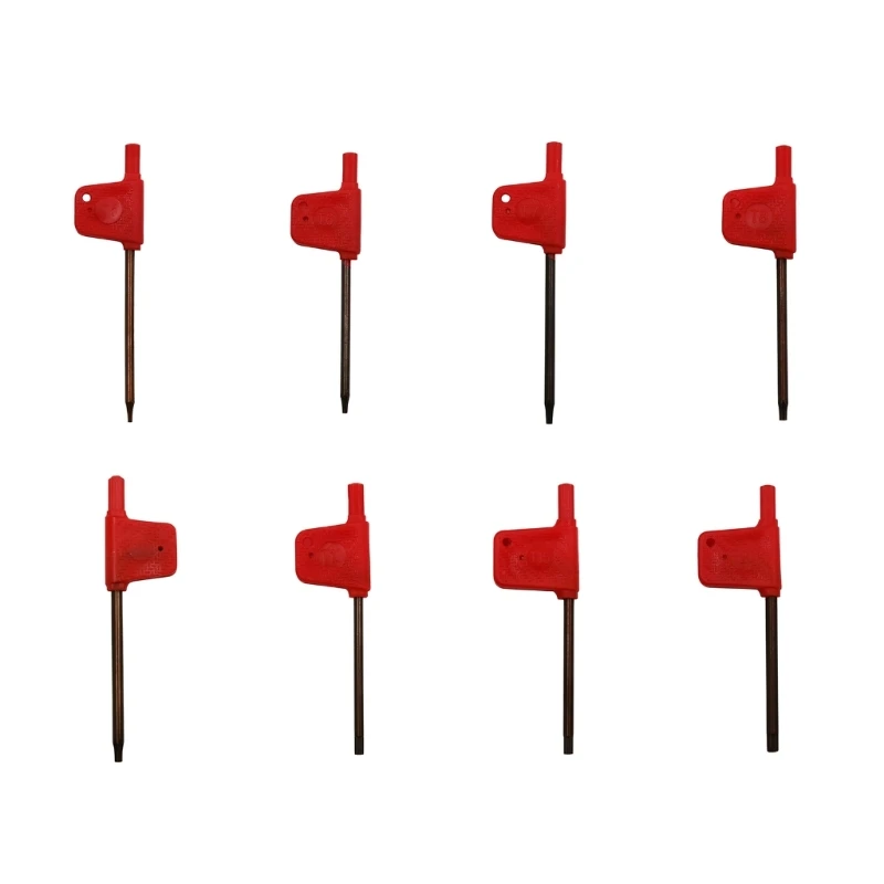 

T5-T6 T7 T8 T9 T10 T15-T20 Plum Shaped Red Wrench Standard Torx for-CNC Lathe Turning Tool Holder Torx Screw Dropship