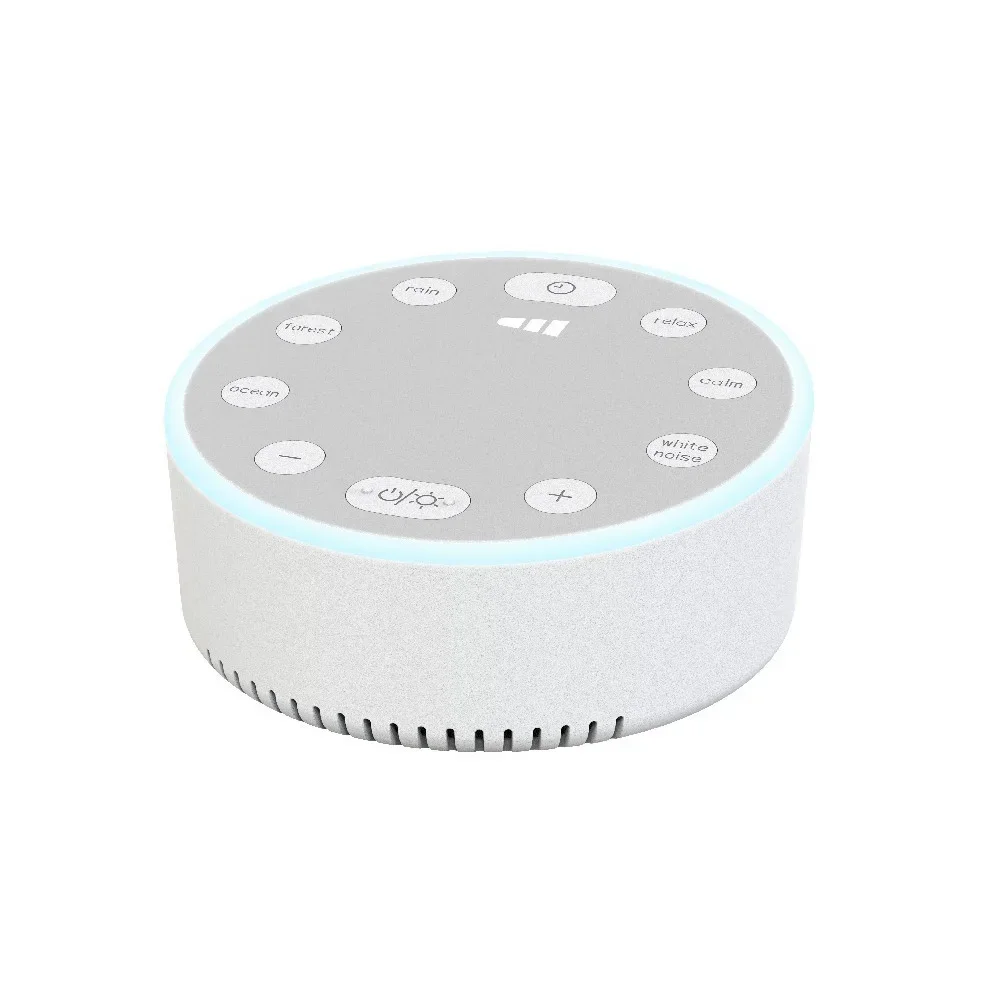 Baby White Noise Machine USB Rechargeable Timed Shutdown Sleep Machine Baby Sleep Sound Player Night Light Timer Noise Player