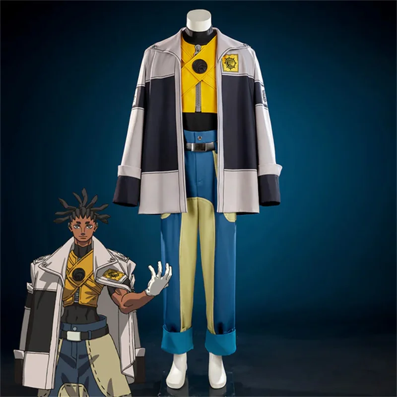 Costume Cosplay Anime Gachiakuta Arkha Corvus, Uniforme da Uomo per Halloween, Carnevale, Natale e Feste