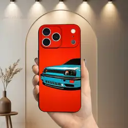Sleek Black Silicone Car - Themed Phone Case - iPhone 14 Pro (Z1)