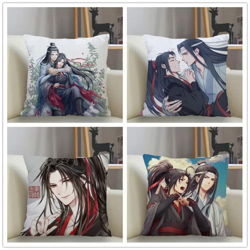 

Musife Custom Mo Dao Zu Shi Pillowcase Home Decoration 45*45cm Zipper Square Pillowcase Throw Pillow Cover Drop Shipping