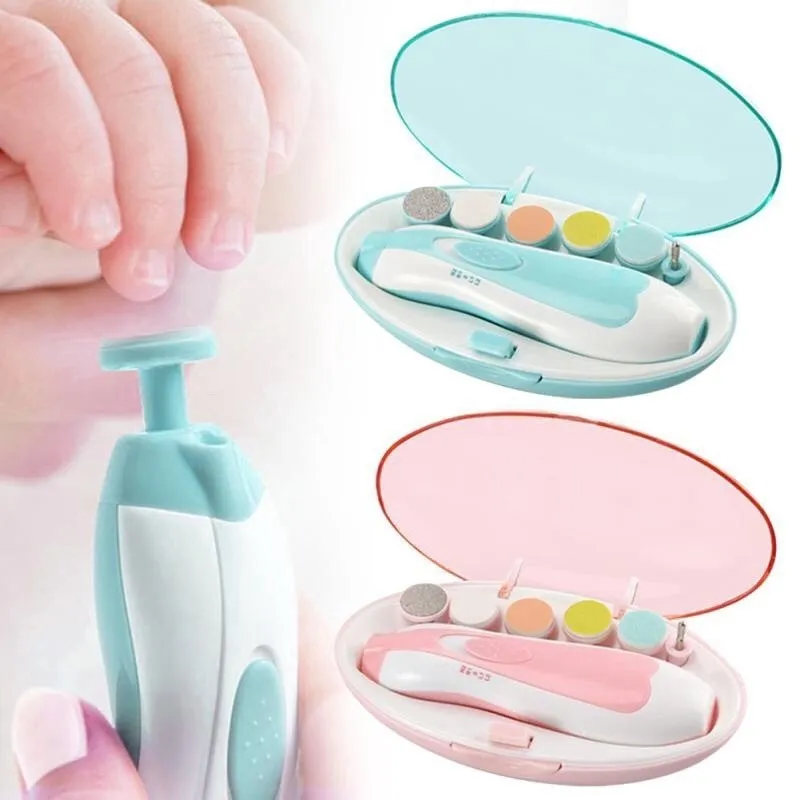 Coupe-Ongles Électrique Multifonctionnel pour Bébé, Outil de Polissage, Soins pour Enfants, Ensemble de Manucure pour Nourrissons