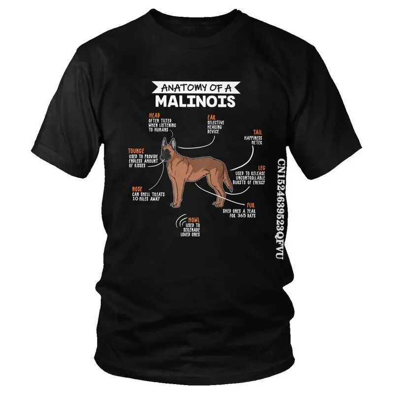 Berger Malinois Tee Shirt Malinois Anatomy Of A Malinois T Shirt
