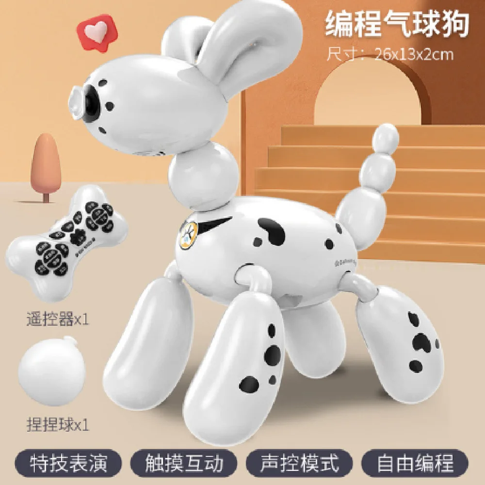 Intelligent rc machine balloon dog children's toy dog programming stunt electronic puzzle boy voice activated children's robot