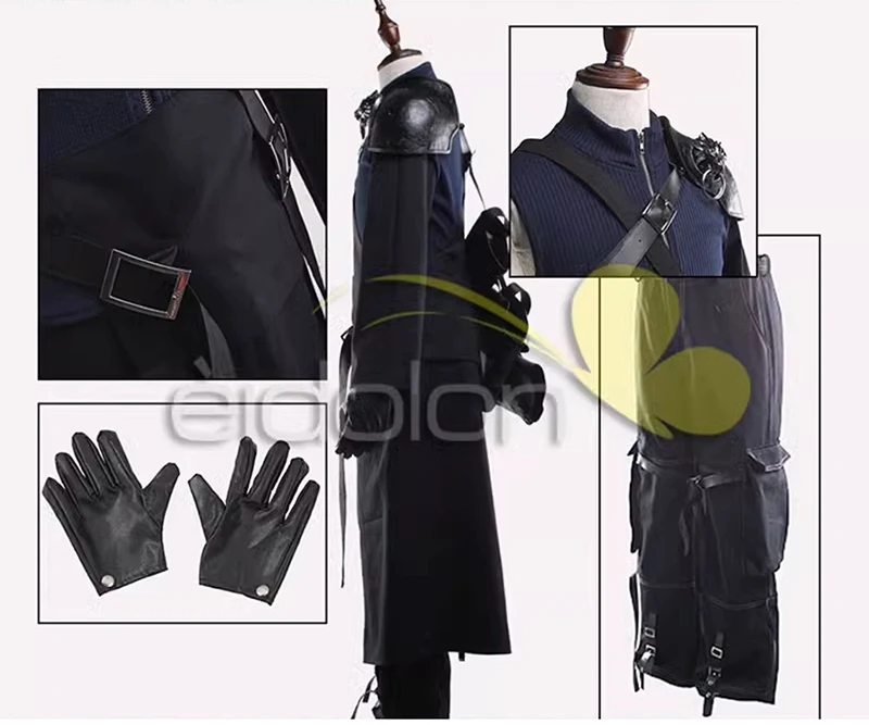 Final Fantasy FF7 Remake Cloud Strife Cosplay Kostüm Outfit Pauldrons Halloween Erwachsene Kostüme für Frauen/Männer Anpassen 16 Final Fantasy FF7 Remake Cloud Strife Cosplay Kostüm Outfit Pauldrons Halloween Erwachsene Kostüme für Frauen/Männer Anpassen 5