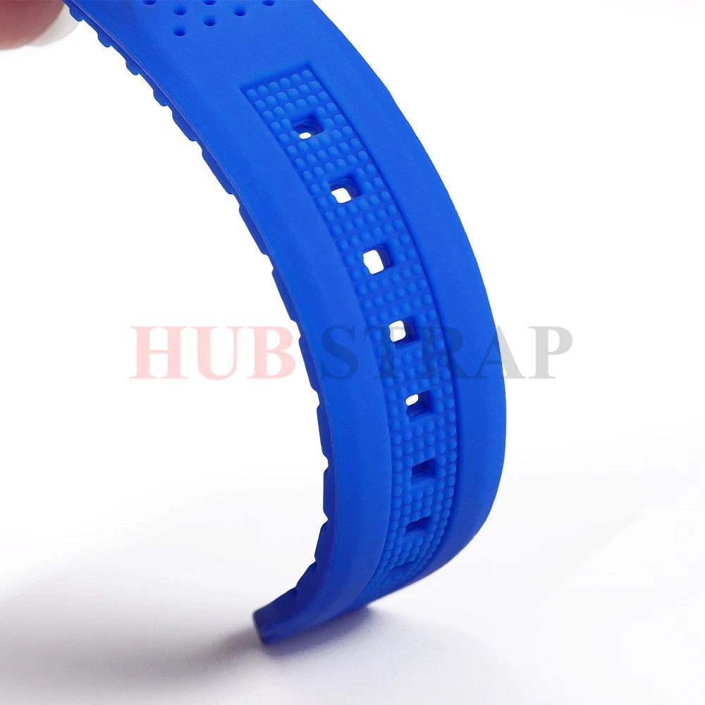 16 18 20 22 24 mm weiches Kautschukarmband Premium-Silikon-Uhrenarmband Butterfly-Schnalle Wasserdichter Ersatz-Universal-Uhrenarmband – Detail 3