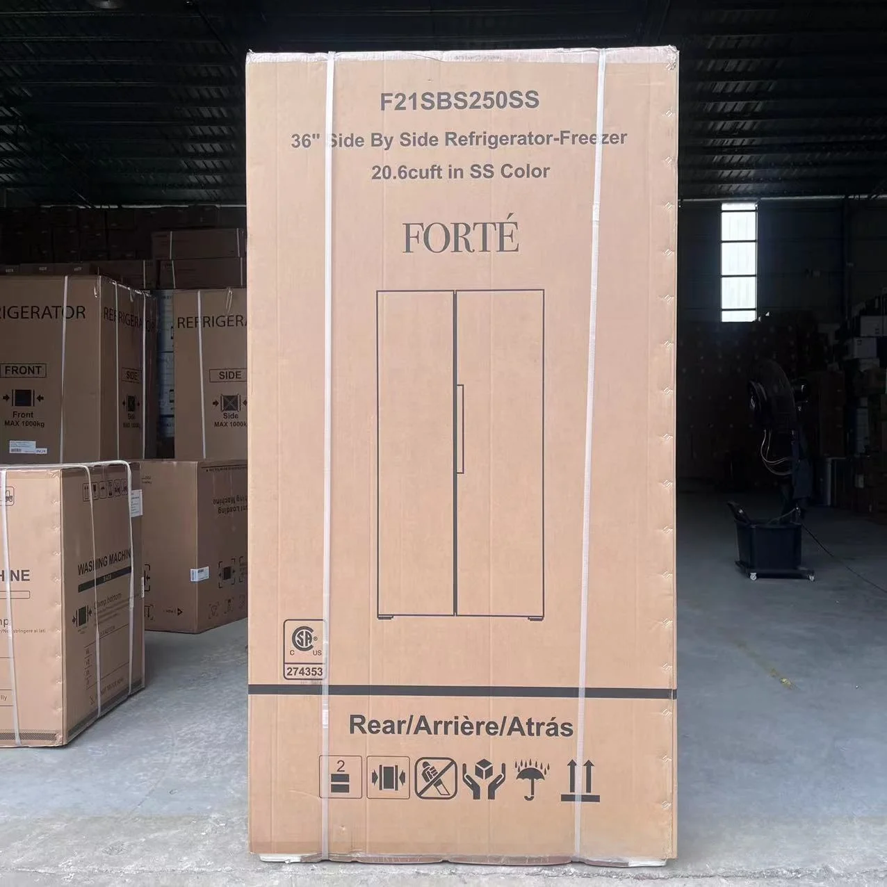 110V 60Hz Foreign Trade Export Double Door Refrigerator 585L Air-cooled Frost Free Large Capacity Refrigerator
